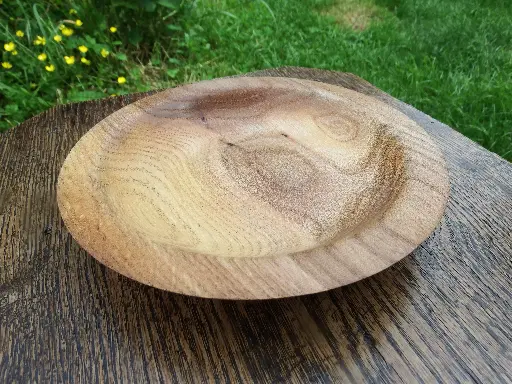 [AssietteOrme001] Assiette en orme - alimentaire